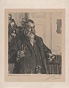 A Toast II by Anders Zorn|Hans Olof Hildebrand|Harald Ossian Wieselgren|Nils Adolf Erick Nordenskiöld|Carl Fredrik Wærn Jun.|Ernst Axel Henrik Key