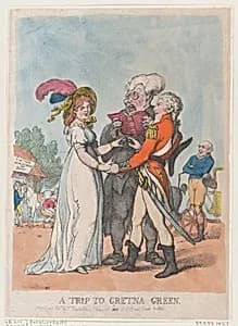 A Trip to Gretna Green by Thomas Rowlandson|Rudolph Ackermann, London