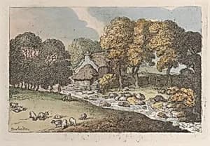 A Watercourse by Thomas Rowlandson