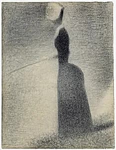 A Woman Fishing by Georges Seurat