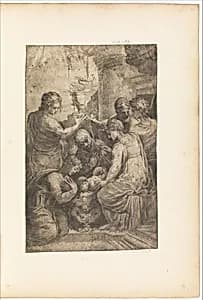 Adoration of the Child by Andrea Schiavone (Andrea Meldola)