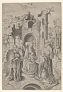 Adoration of the Magi by Master IAM of Zwolle
