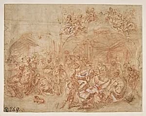 Adoration of the Magi by Cesare Pollino (Cesare dal Francia or Franchi)