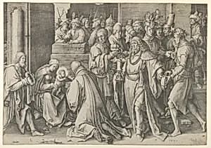 Adoration of the Magi by Lucas van Leyden