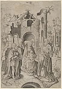 Adoration of the Magi by Master IAM of Zwolle