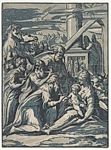 Adoration of the Magi by Niccolò Vicentino|Parmigianino (Girolamo Francesco Maria Mazzola)