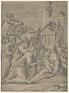 Adoration of the Magi by Niccolò Vicentino|Parmigianino (Girolamo Francesco Maria Mazzola)