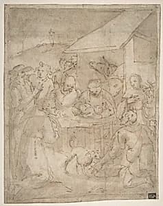 Adoration of the Shepherds by Giovanni Battista Paggi
