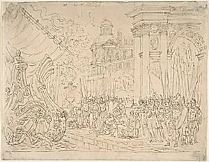 Aeneas's Farewell to Dido by Jean Le Pautre