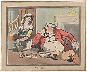 After Dinner by S. W. Fores|Thomas Rowlandson