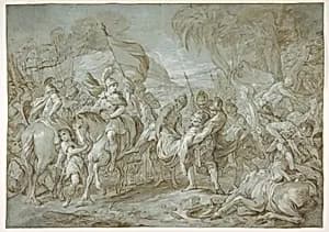 Alexander and Porus by François Le Moyne