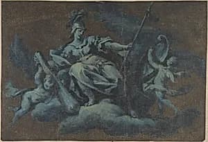 Allegorical Figure of Force by Giovanni Larciani ("Master of the Kress Landscapes")