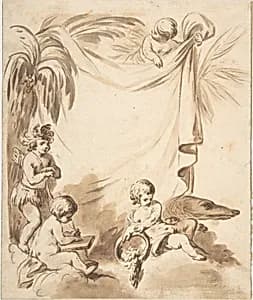 Allegories of America, Asia, and Europe by Anonymous, French, 18th century