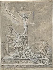 Allegory of Christian Virtues by Johann Elias Ridinger