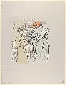 Alors vous êtes sages by Henri de Toulouse-Lautrec