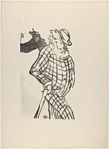 American Singer (from Le Café Concert) by Henri de Toulouse-Lautrec|Edward Ancourt|l'Estampe Originale
