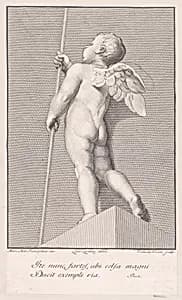 Amorino holding a pole
