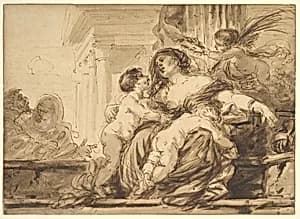 An Allegory of Charity by Jean Jacques Lagrenée