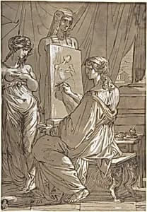 An Artist and His Model by Felice Giani