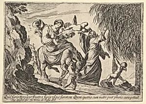 Angels Giving Dates to Child by Pierre Brebiette