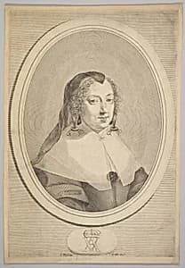 Anne of Austria by Claude Mellan|Anne of Austria, Queen of France