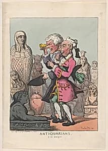 Antiquarians à la Greque by Thomas Rowlandson|Rudolph Ackermann, London