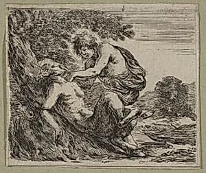 Apollon et Marsyas by Stefano della Bella|Jean Desmarets de Saint-Sorlin|Louis XIV, King of France|Cardinal Jules Mazarin
