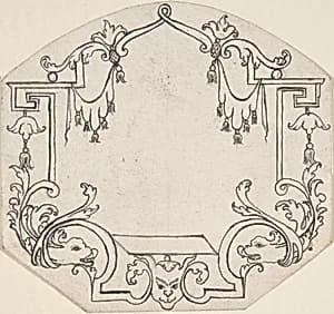 Arabesque Cartouche by Anonymous, French, 18th century