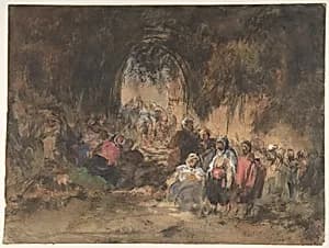 Arabs Resting by Eugenio Lucas