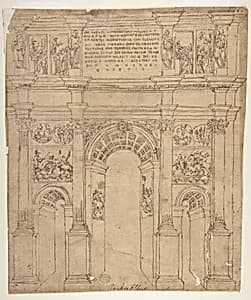 Arch of Constantine, Rome by Bartolomeo Neroni (Il Riccio)