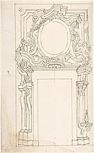 Architectural project for door.