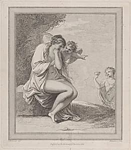 Ariadne, Cupid and Bacchus by Francesco Bartolozzi|Giovanni Battista Cipriani