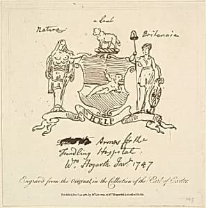 Arms for the Foundling Hospital by William Hogarth|Richard Livesay