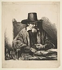 Arnold Tholinx, Inspector (reverse copy) by Rembrandt (Rembrandt van Rijn)