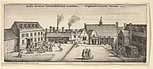 Arundel House from the North by Wenceslaus Hollar|Adam Alexius Bierling