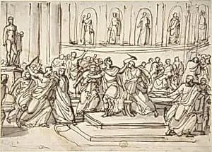 Assassination of Julius Caesar by Vincenzo Camuccini