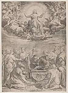 Assumption of the Virgin by Taddeo Zuccaro|Aliprando Caprioli