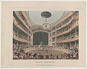 Astley's Amphitheatre by Rudolph Ackermann, London|Thomas Rowlandson|Auguste Charles Pugin|John Hill