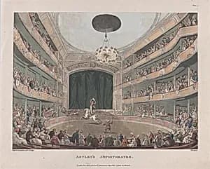 Astley's Amphitheatre by Rudolph Ackermann, London|Auguste Charles Pugin|Thomas Rowlandson|John Hill
