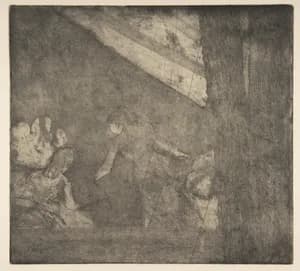 At the Café des Ambassadeurs by Edgar Degas