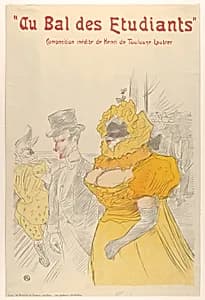 Au Bal des Etudiants by Henri de Toulouse-Lautrec