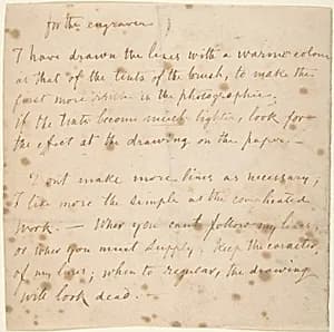 Autograph notes by Lorenz Frølich