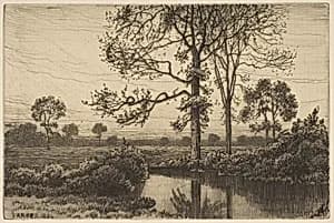Autumn's Grey and Melancholy by Henry Farrer