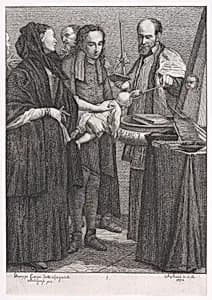 Baptism, from "The Seven Sacraments" by Johann Anton Riedel|Giuseppe Maria Crespi|Johann Georg Hertel