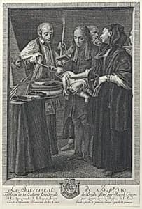 Baptism, from "The Seven Sacraments" by Giuseppe Maria Crespi|Lorenzo Zucchi