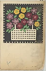 Basket of Flowers by Wiener Werkstätte|Leopoldine Kolbe