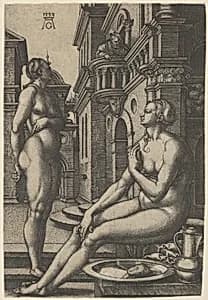 Bathsheba at the Bath by Heinrich Aldegrever