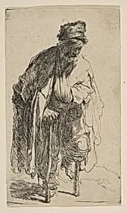 Beggar with a Wooden Leg by Rembrandt (Rembrandt van Rijn)