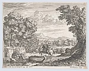 Bellerophon Vanquishing the Chimera by Dominique Barrière|Claude Lorrain (Claude Gellée)