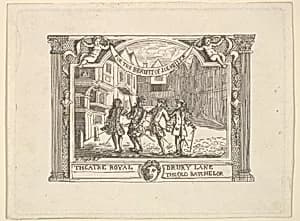 Benefit Ticket for Joe Miller by Joseph Sympson, Jr.|William Hogarth